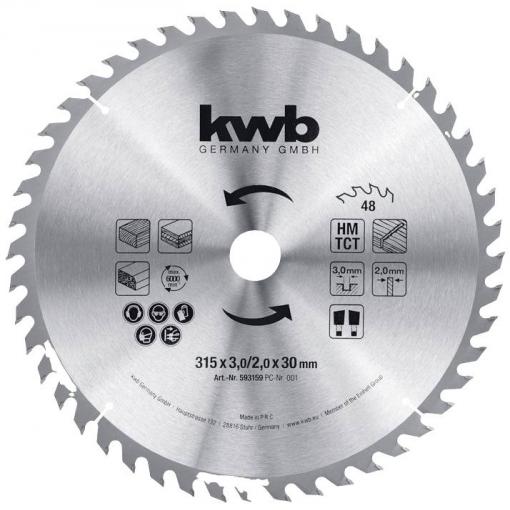 kwb 593159 pilový kotouč 315 x 30 mm 1 ks