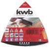 kwb 542842 sada brusného papíru pro delta brusky Zrnitost 120 Rozměr přes roh 93 mm 1 ks