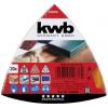 kwb 542836 sada brusného papíru pro delta brusky Zrnitost 60 Rozměr přes roh 93 mm 1 ks