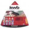 kwb 542834 sada brusného papíru pro delta brusky Zrnitost 40 Rozměr přes roh 93 mm 1 ks