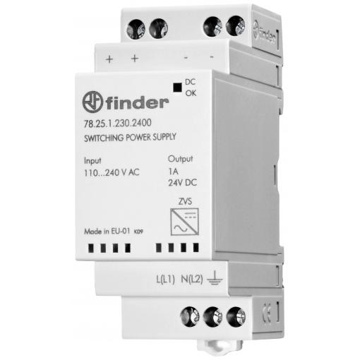 Finder 78.25.1.230.2400 síťový zdroj na DIN lištu, 24 V/DC, 1 A, 25 W