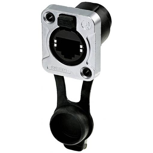 Rean AV Rean AV RJ45 průchozí vestavná zásuvka, IP65, poniklované D pouzdro RRE8F-Z-000-1 zásuvka, rovná RRE8F-Z-000-1 zásuvka, rovná 1 ks