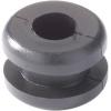 HellermannTyton HV1201B-PVC-BK-N1 N/A Průměr svorky (max.) 4 mm Tloušťka montážní desky (max.) 2.5 mm PVC černá 1 ks
