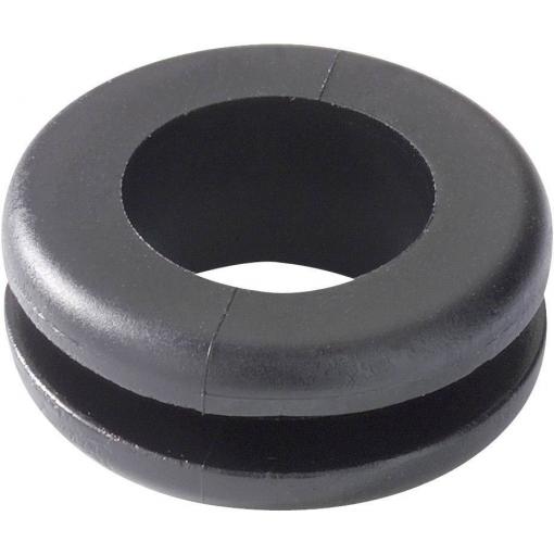 HellermannTyton HV1208-PVC-BK-M1 N/A Průměr svorky (max.) 8 mm Tloušťka montážní desky (max.) 1.5 mm PVC černá 1 ks