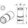 KS Tools 911.1288 Nástrčná hlavice Torx E 1/2 pro Mercedes, velmi krátká