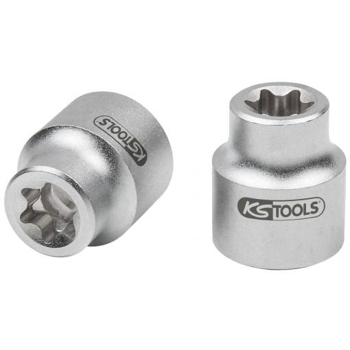KS Tools 911.1288 Nástrčná hlavice Torx E 1/2 pro Mercedes, velmi krátká