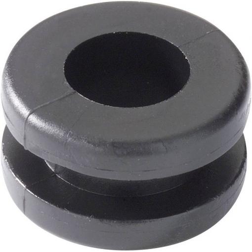 HellermannTyton HV1302-PVC-BK-M1 N/A Průměr svorky (max.) 8 mm Tloušťka montážní desky (max.) 3 mm PVC černá 1 ks