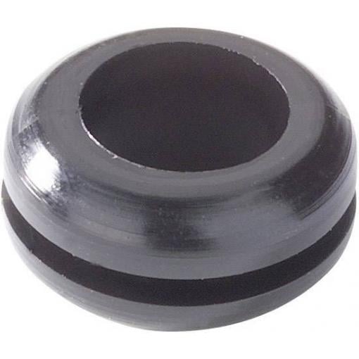 HellermannTyton HV1215-PVC-BK-N1 N/A Průměr svorky (max.) 6 mm Tloušťka montážní desky (max.) 1 mm PVC černá 1 ks