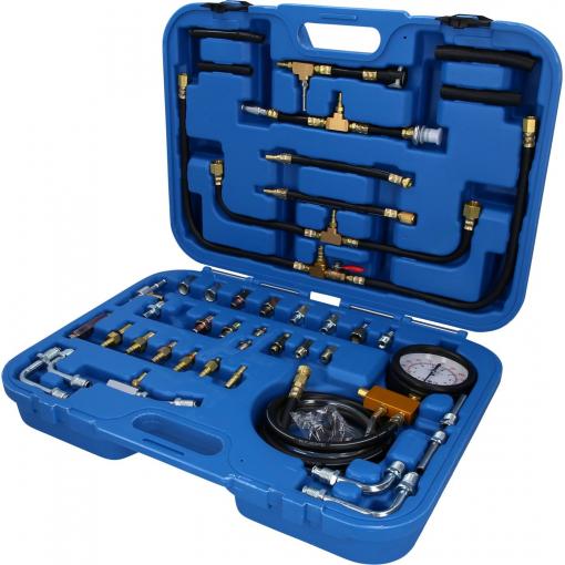 Brilliant Tools BT581400 Sada pro testování benzínových tlaků, 0 - 10 bar, 44 ks