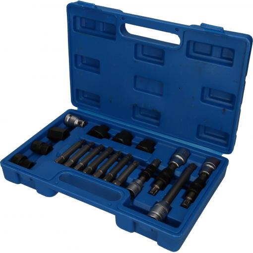Brilliant Tools BT571020 Sada bitů a nástrčných klíčů pro alternátoru, 18 ks