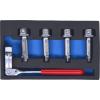 KS Tools 918.3500 Speciální sada nástrčných klíčů 1/2 pro brzdové třmeny, 5 ks