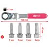 KS Tools 918.3500 Speciální sada nástrčných klíčů 1/2 pro brzdové třmeny, 5 ks