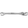 KS Tools 518.0380 CHROMEplus otevřený oboustranný očkový klíč s kloubem, 10 mm