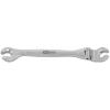 KS Tools 518.0378 CHROMEplus otevřený oboustranný očkový klíč s kloubem, 8 mm