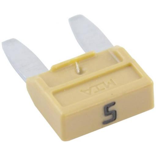 MTA Automotive 341124330.025 mini plochá pojistka, 12 V, 24 V, 32 V, 5 A, 1 ks