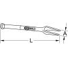 Vyrážeč a montážní vidlice, 45 mm KS Tools 670.0095