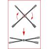Křížový klíč na kola s kluzným kloubem pro NkW, 3/4„x24x27x32mm KS Tools 518.1163