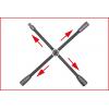 Křížový klíč na kola s kluzným kloubem pro NkW, 3/4„x24x27x32mm KS Tools 518.1163