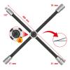 Křížový klíč na kolo s kluzným kloubem pro osobní vozy, 1/2„x17 x 19 x 21 mm KS Tools 518.1154