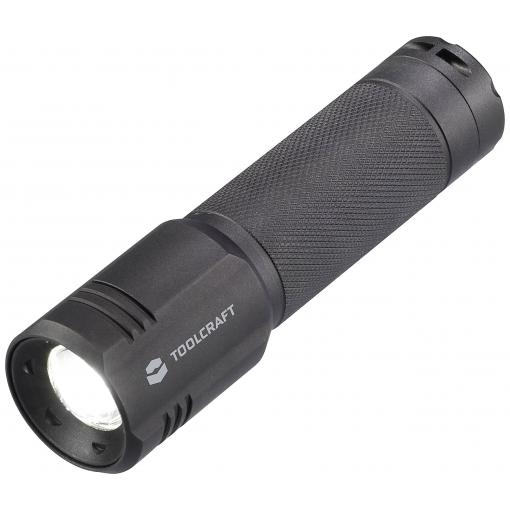 TOOLCRAFT SMD LED kapesní svítilna, nastavitelná, na baterii, 600 lm, 15 h, 144 g