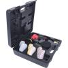 KS Tools 515.5110 Mini pneumatická sada excentrických brusiv, 63 ks