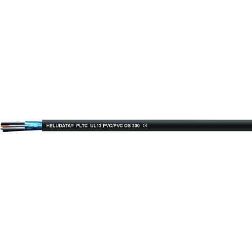 HELU 11014703 nástrojový kabel HELUDATA® PLTC UL13 OS 300 2 x 2 x 0.823 mm² černá 100 m