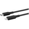 Parat USB kabel USB-C ® zástrčka, Apple Lightning konektor 1.00 m černá látkový potah 990597999
