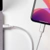 Parat USB kabel USB-C ® zástrčka, Apple Lightning konektor 1.00 m černá látkový potah 990597999