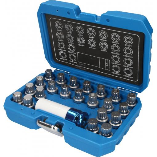 Sada zámků kol pro VW, 23 ks Brilliant Tools BT691260