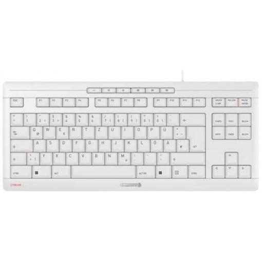 CHERRY JK-8600DE-0 kabelový klávesnice německá, QWERTZ bílá