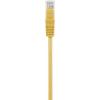 Renkforce RF-5224648 RJ45 síťové kabely, propojovací kabely CAT 5e U/UTP 0.15 m žlutá s ochranou, bez halogenů 1 ks