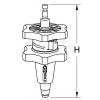 KS Tools 455.0143 Systémový adaptér chlazení, Ø 37-50 mm, odstupňovaný