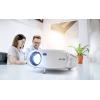Technaxx projektor TX-177 LCD 1500 ANSI-Lumen 1920 x 1080 Full HD 2 VGA vstupy, Full HD, integrovaný reproduktor, mini projektor, s dálkovým ovládáním, vstup