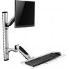SpeaKa Professional držák na zeď pro monitor SP-MM-730 1 Displej: (s) 43,2 cm (17) - 68,6 cm (27) černá/stříbrná nastavitelná výška, naklápěcí, nakláněcí,