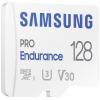 Samsung PRO Endurance paměťová karta microSDXC 128 GB Class 10, UHS-Class 3, v30 Video Speed Class podpora videa 4K, vč. SD adaptéru, nárazuvzdorné