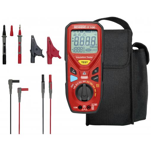 Benning IT 100 tester izolací 50 V, 100 V, 250 V, 500 V, 1000 V, 20 GΩ