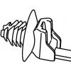HellermannTyton 155-05800, T50SOSFT6E-PA66HIRHS, stahovací pásky, 4.60 mm, 160 mm, černá, s rozpěrnou kotvou a talířem, 1 ks
