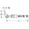 KS Tools 911.8186 Teleskopické kloubové páčidlo, 325-460mm