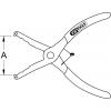 KS Tools 911.8182 Zahnuté CLIP kleště