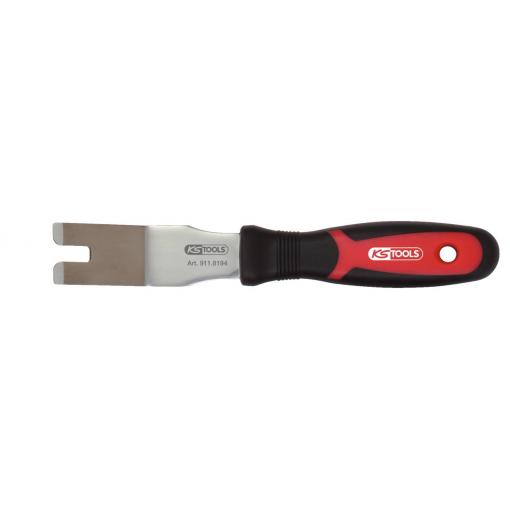 KS Tools 911.8194 Odstraňovač klipů v tvaru u, široké, zahnuté, 230 mm