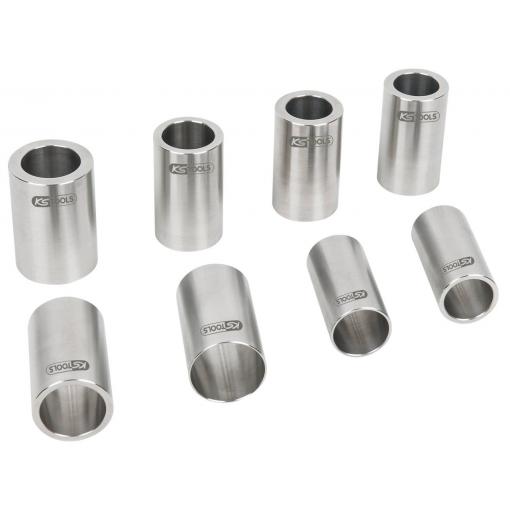 KS Tools 700.2320 Sada kovových objímek pro brzdy s integrovaným ložiskem kol, 8 ks
