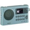Sangean WFR-28BT A500494 internetové stolní rádio, DAB+, FM, Wi-Fi, Bluetooth, AUX, s USB nabíječkou, Spotify, světle modrá