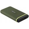 Transcend ESD380C 2 TB, externí SSD disk, USB-C®, USB-A, zelená