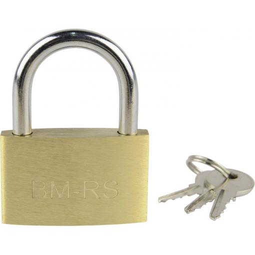 Brüder Mannesmann M 413-40 visací zámek 38 mm zámky s různými klíči zlatožlutá na klíč