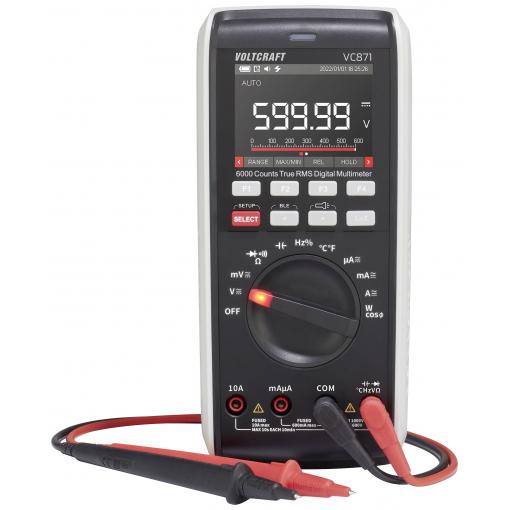 VOLTCRAFT VC871 multimetr digitální datalogger, LoZ CAT III 1000 V, CAT IV 600 V Displej (counts): 60000