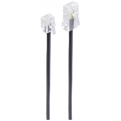 Shiverpeaks ISDN kabel [1x RJ11 zástrčka 6p4c - 1x RJ45 zástrčka 8p4c] 10 m černá