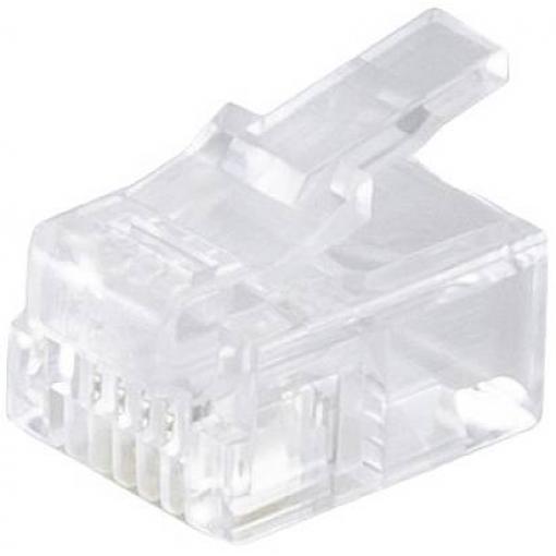 Shiverpeaks Modulární síť Shiverpeaks Basic-s RJ11 6pólový, 4 kontaktů obsazeno, pozlacené kontakty ve 10 BS72040-10 zástrčka, rovná Počet pólů 6P4C