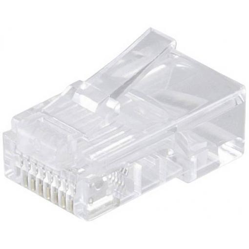 Shiverpeaks Sada shiverpeaks Basic-s modulární zástrčka RJ45 8pól., 8 kontaktů obsazeny, pozlacené kontakty ve 10 BS72051-10 zástrčka, rovná Počet pólů 8P8C