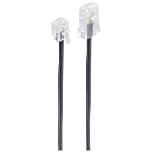 Shiverpeaks ISDN kabel [1x RJ45 zástrčka 8p4c - 1x RJ11 zástrčka 6p4c] 3 m černá