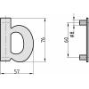 Basi 7300-1013 cedulka s domovním číslem antracitová